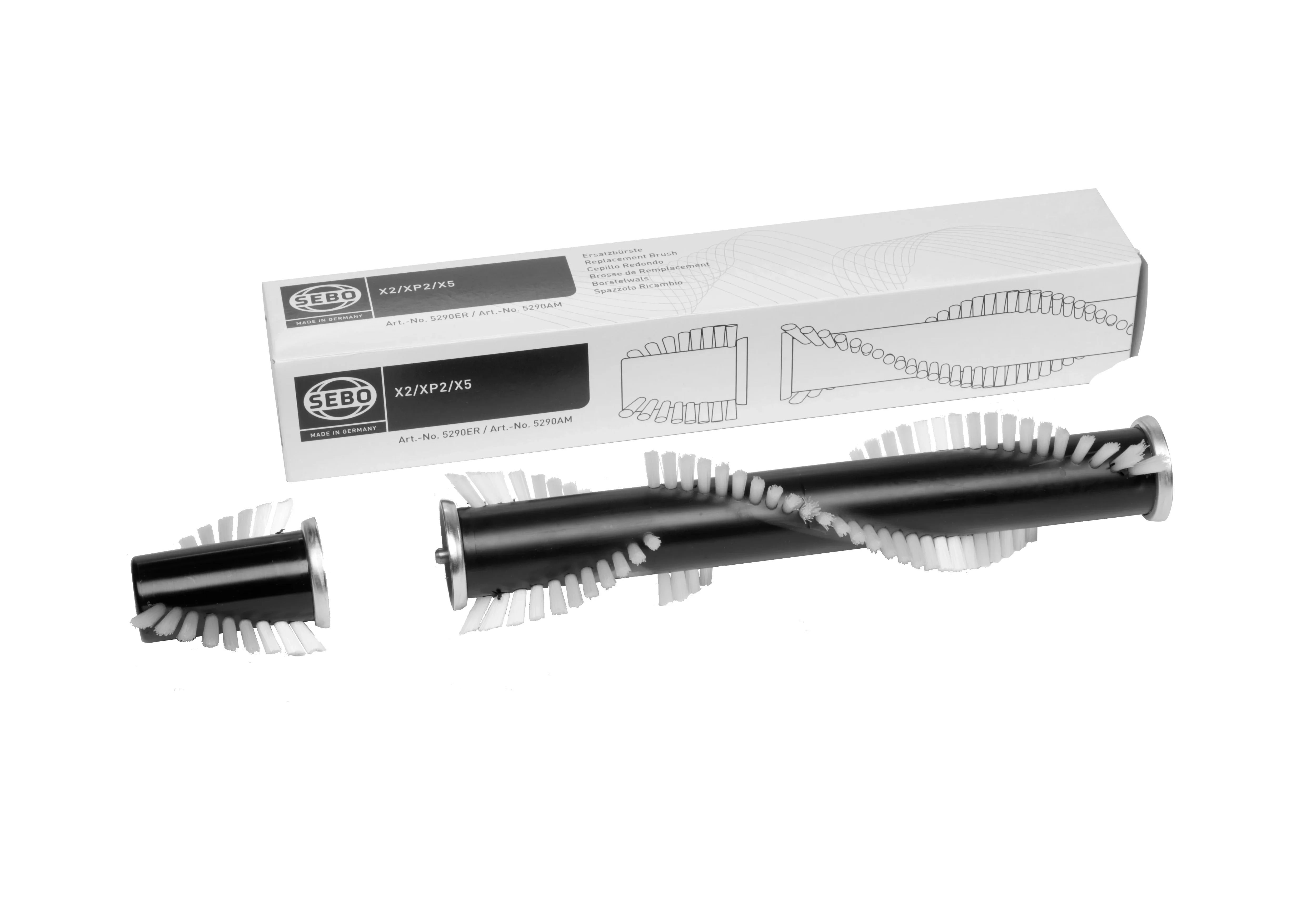 Tambur din două bucăți cu perie dublă